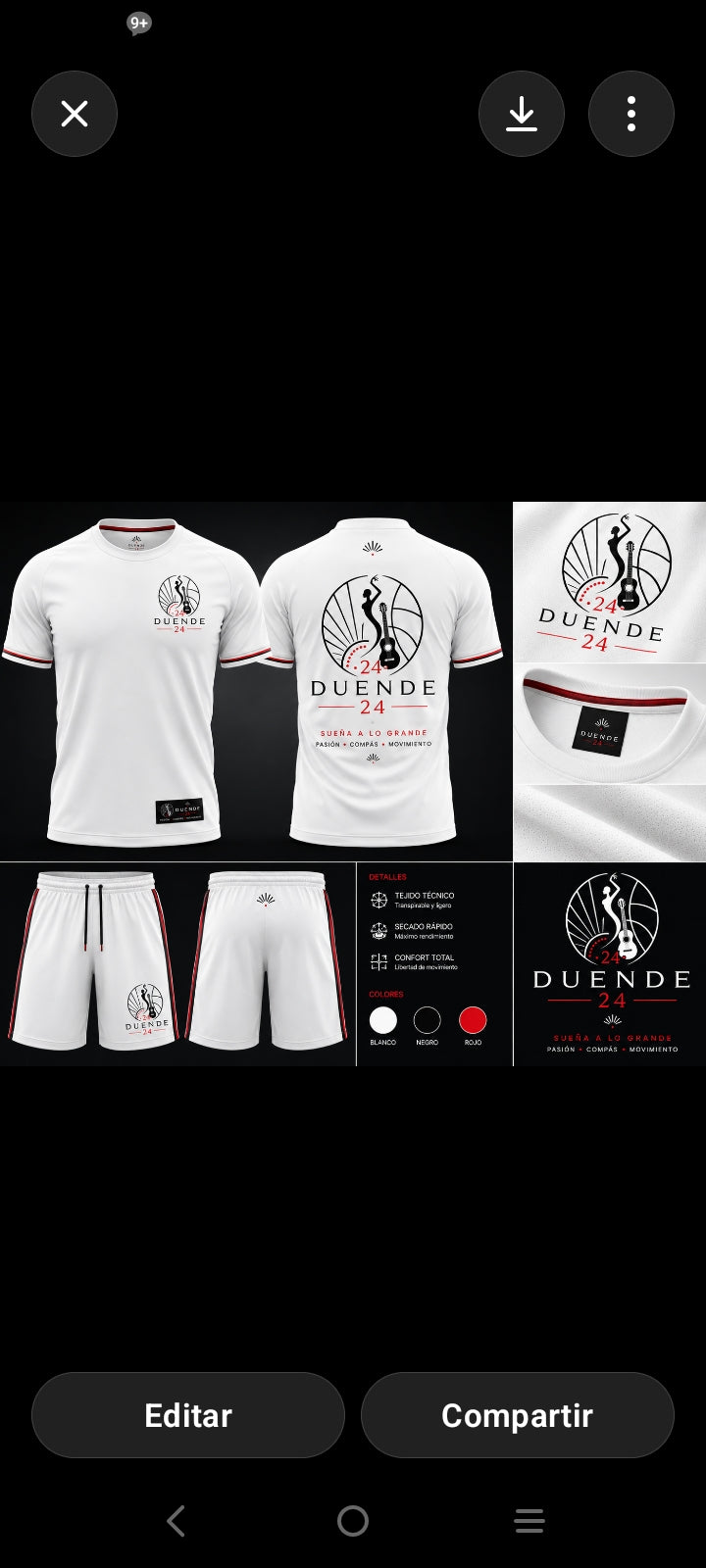 Equipación de baloncesto